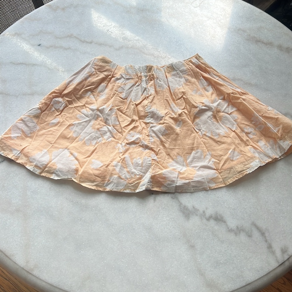 Peach Floral American Eagle Women's Skirt - Picture 2 of 3